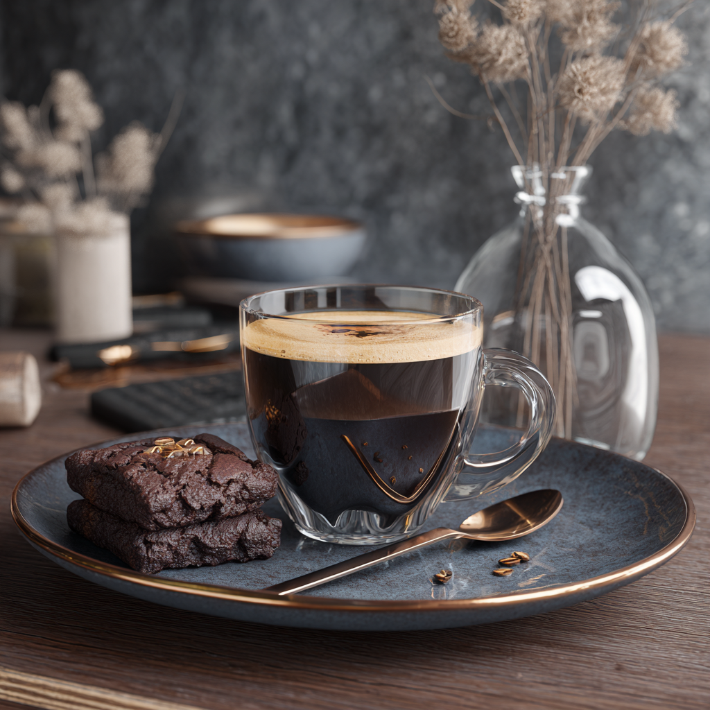 Espresso con Brownie en Fluffy Bites Espoo